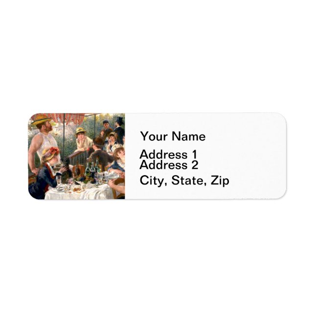 Etiqueta Partido do Barco Renoir French Luncheon (Frente)