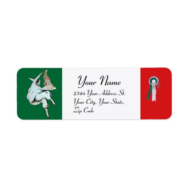 Etiqueta PARTIDO ESPAGHETTI ITALIANO KITCHEN, RESTAURANTE v (Frente)