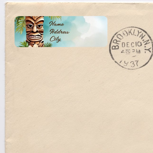 Etiqueta Partido Tropical Tiki (Criador carregado)