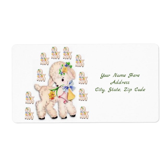 Etiqueta Páscoa Labels Lamb (Frente)