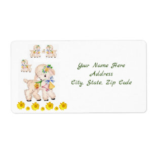 Etiqueta Páscoa Labels Lamb