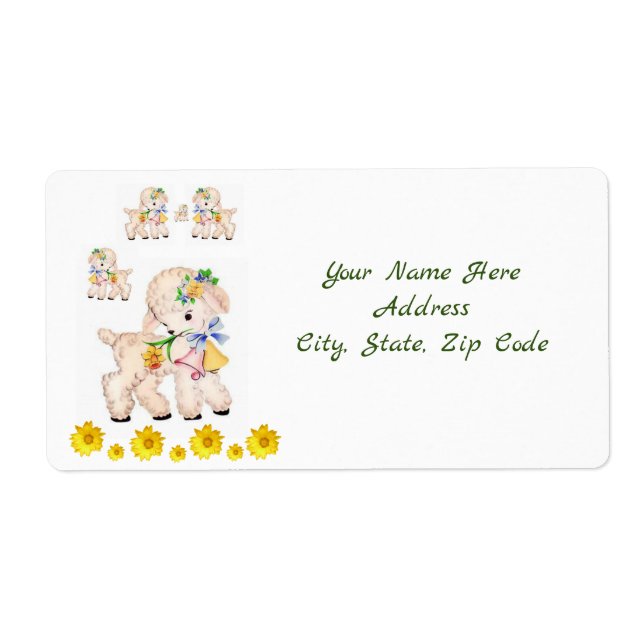 Etiqueta Páscoa Labels Lamb (Frente)