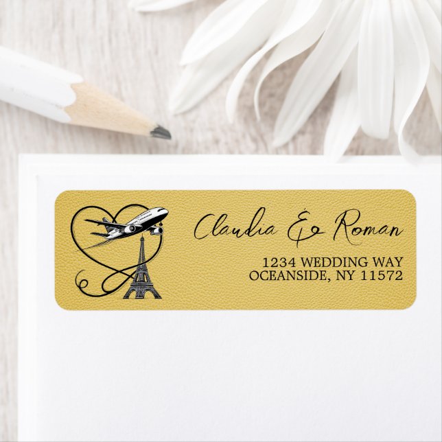 Etiqueta Passaporte de Paris Amarelo (Insitu)