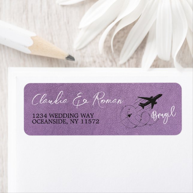 Etiqueta Passaporte para o Brasil lavanda (Insitu)