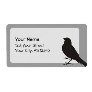 Etiqueta Pássaro Canário Permanente