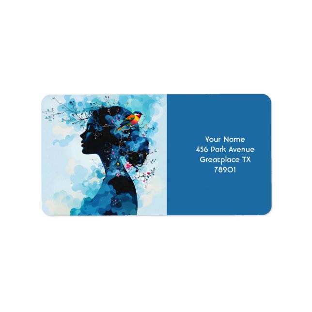 Etiqueta Pássaro Primavera da Fantasy (Frente)