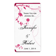 Pássaros do Amor no Rótulo de Vinho Rosa e Branco