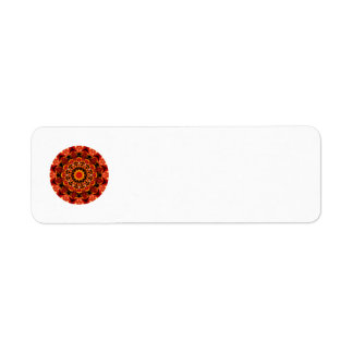 Etiqueta Passeio de Fogo Mandala, Busca Espiritual Abstrato