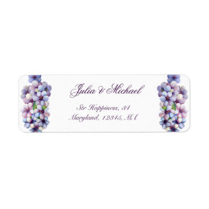 Etiqueta Pastel Lilac Romântico e Poético