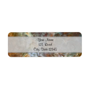Etiqueta Pastel Marble na Nebulosa Carina