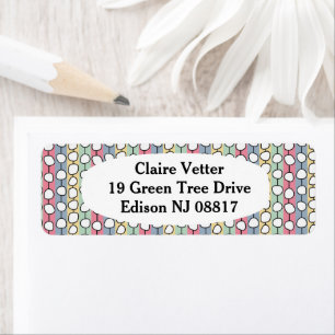 Etiqueta Pastel MCM Colorida Linhas