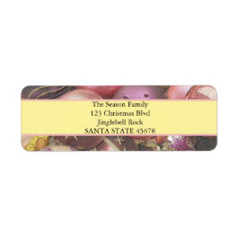 Etiqueta Pastel Ornaments Natal