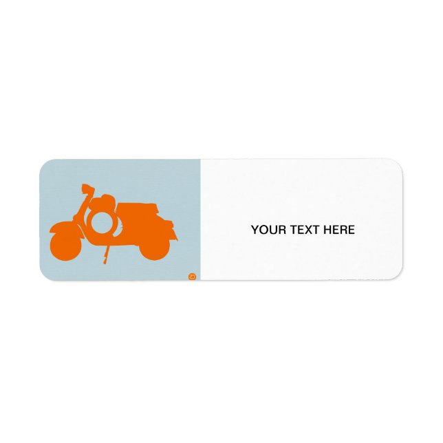 Etiqueta Patinete Laranja (Frente)