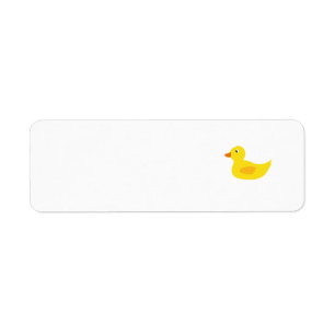 Etiqueta Pato amarelo bonito