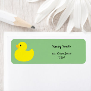 Etiqueta Pato Amarelo, cor verde