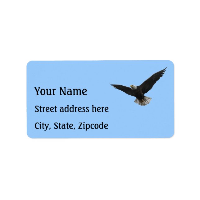 Etiqueta Patriótico da águia careca (Frente)