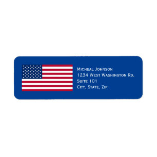 Etiqueta Patriótico Personalizado Personalizado de Bandeir