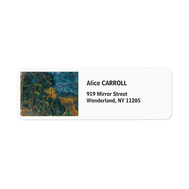 Etiqueta Paul Cezanne - Castelo Negro (Frente)