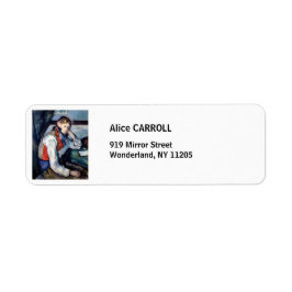 Etiqueta Paul Cezanne - Menino no Colete Vermelho