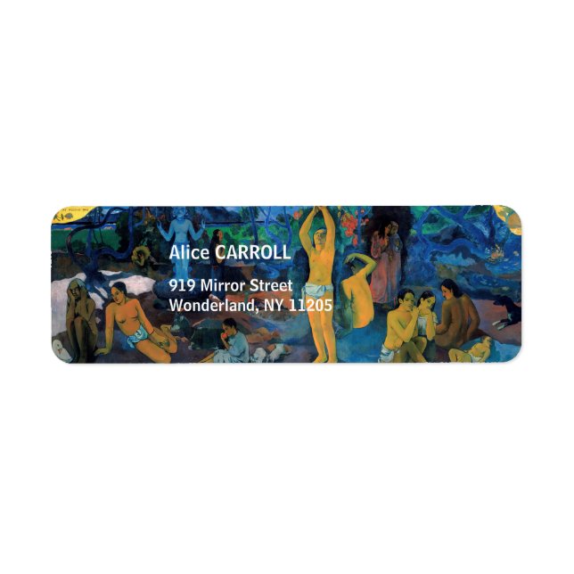 Etiqueta Paul Gauguin - De Onde Vimos? (Frente)