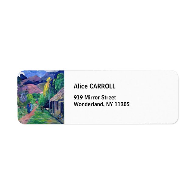 Etiqueta Paul Gauguin - Rua no Taiti (Frente)