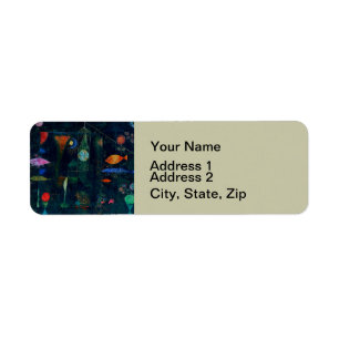 Etiqueta Paul Klee Fish Magic Abstrato Pintura Gráfica