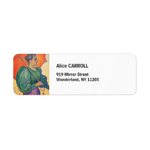 Etiqueta Paul Signac - Mulher com Parasol