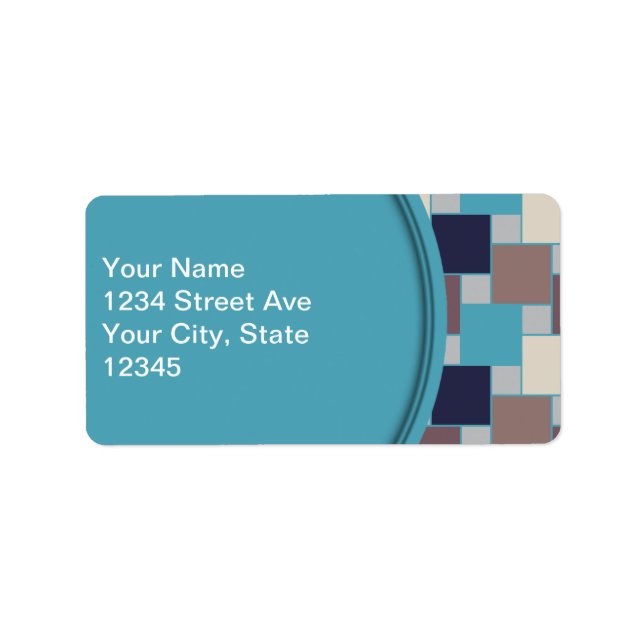 Etiqueta Pavão na praia (Frente)