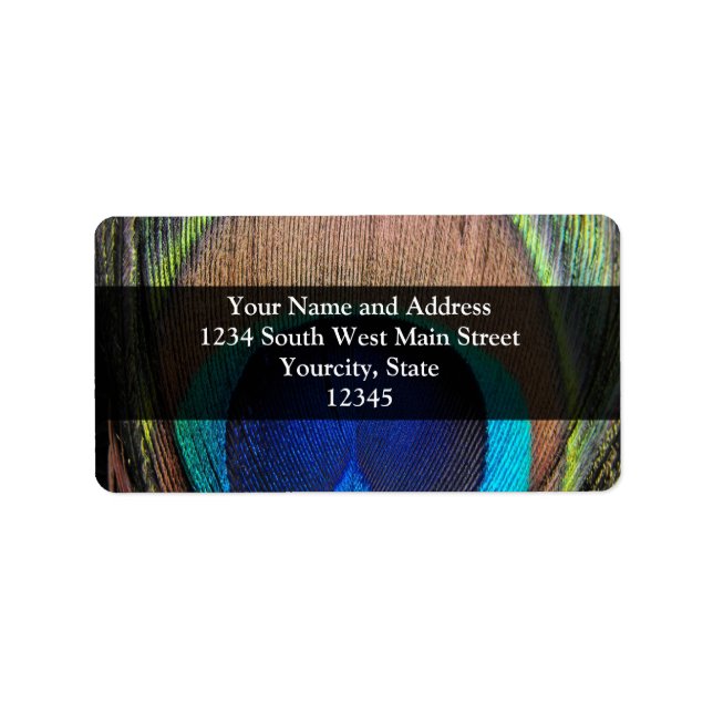 Etiqueta Pavão Personalizado (Frente)