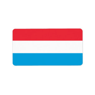 Etiqueta pavilhão luxemburguês