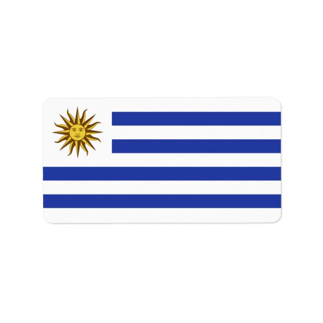 Etiqueta pavilhão Uruguai (Frente)