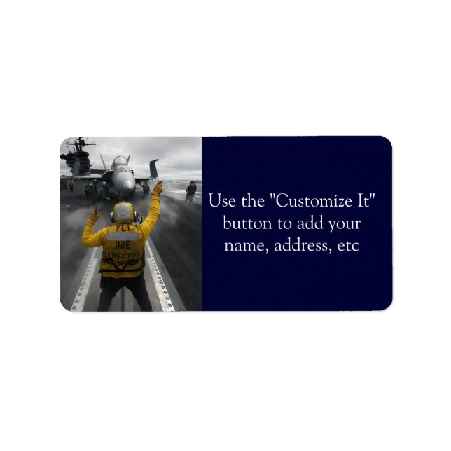 Etiqueta Pavimento de Voo da Transportadora de Aeronaves (Frente)