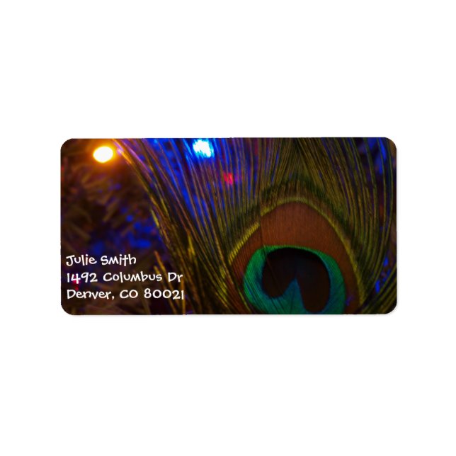 Etiqueta Pavock Christmas Feather (Frente)