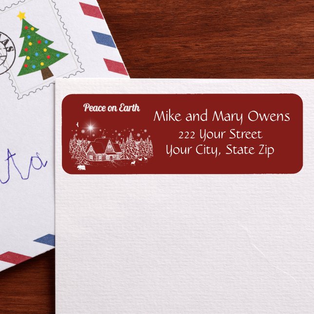 Etiqueta Paz no País Branco na Terra (Criador carregado)