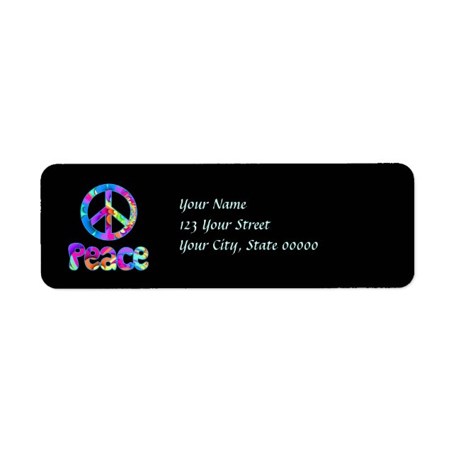 Etiqueta Peace Summer Palette Address Labels (Frente)