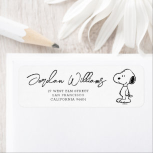Etiqueta Peanuts Snoopy   CHÁ DE FRALDAS