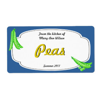 Etiqueta Peas Canning