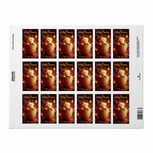 Etiqueta pegatinas de Navidad  (Toda a folha)