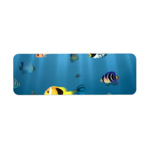 Etiqueta Peixes no oceano