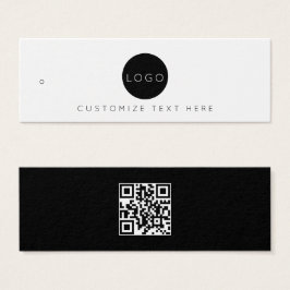 Etiqueta Pendente de Código QR do Logotipo Empresa