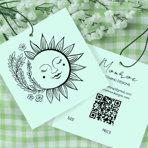Etiqueta Pendente Personalizada com Código QR de A