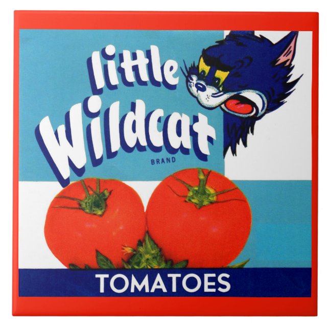 Etiqueta pequena de tomate Wildcat (Frente)