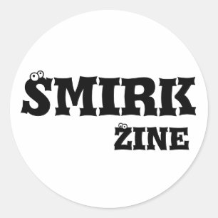 Etiqueta pequena de Zine do Smirk