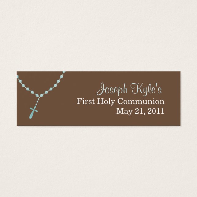 Etiqueta pequena rosada azul (Frente)