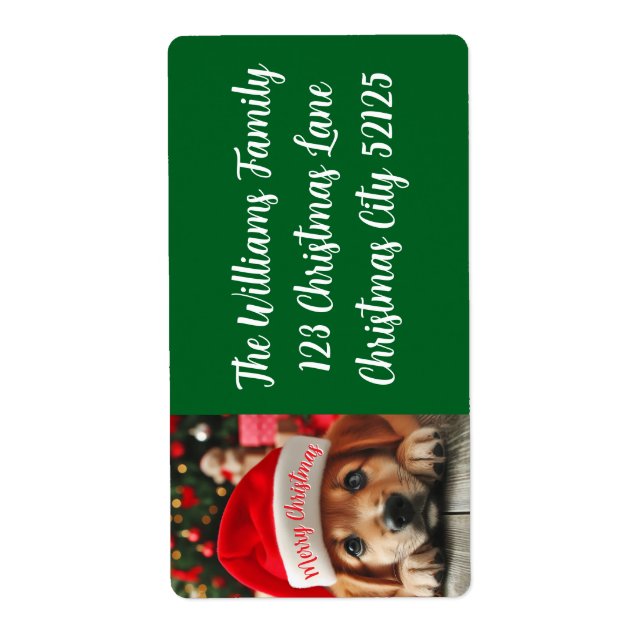 Etiqueta Pequeno helicóptero de papais noeis (Frente)