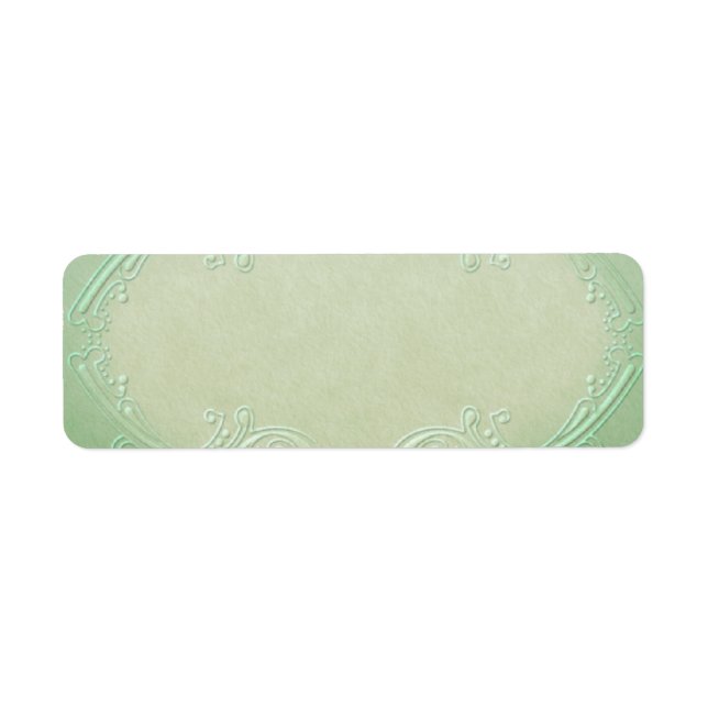 Etiqueta Pequeno Rótulo de Apotário Verde Bonito (Frente)