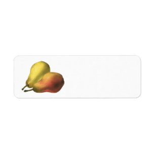 Etiqueta Peras do vintage, alimentos orgânicos, fruta