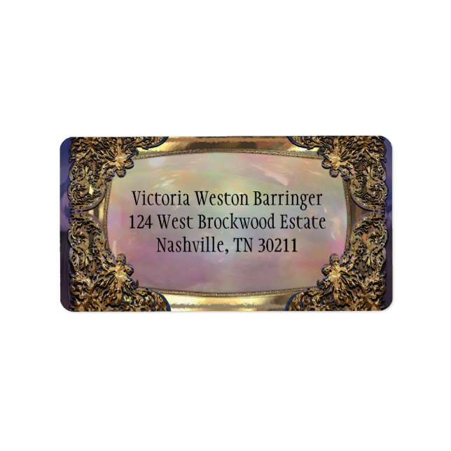 Etiqueta Pérola Elegante de Baxterly (Frente)