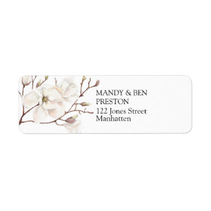 Etiqueta Personalisierbar Elegante Moderno Adresse Aufklebe