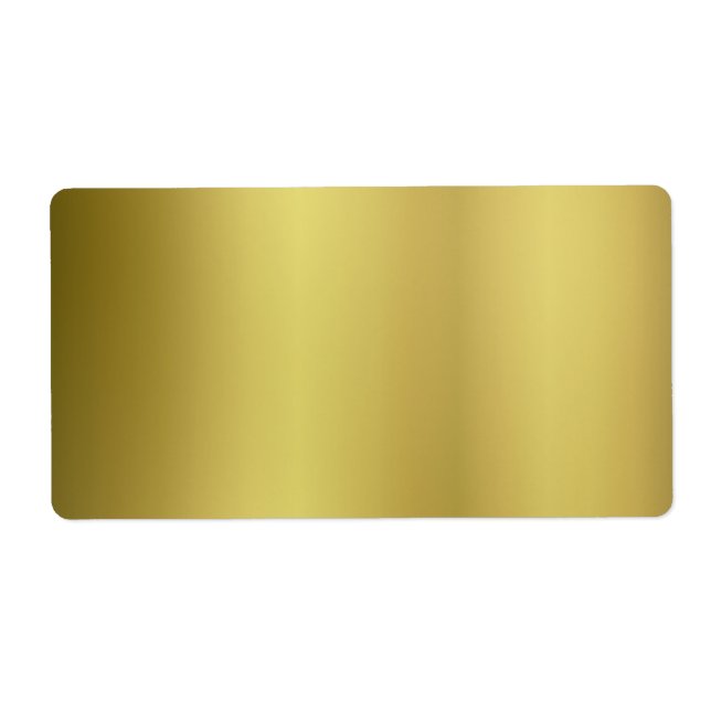 Etiqueta Personalização Dourada do Modelo Back (Frente)